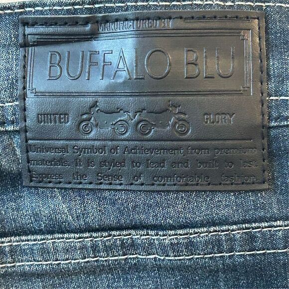 Buffalo Blu Men's Slim Bootcut Jeans Blue Size 33 Stretch Denim - Picture 11 of 13